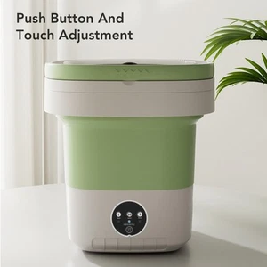 7.5L Folding Washing Machine Fully Automatic 100-240V Green US Plug - Picture 1 of 24