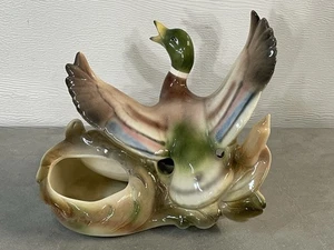Vintage Mallard Duck TV Lamp Planter Night Light 1 Tested & Working - Picture 1 of 9