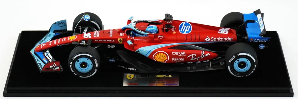 Ferrari F1 SF-24 #16 C. Leclerc USA Miami GP 2024 Looksmart 1:18 LS18F1061 - Immagine 1 di 1