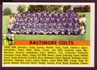 1956 TOPPS BALTIMORE COLTS TEAM CARD NO:48 NEAR MINT CONDITION