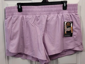 Avia Women’s Light Purple Running Shorts w Bike Liner & Pockets MANY SIZES NEW - Picture 1 of 11
