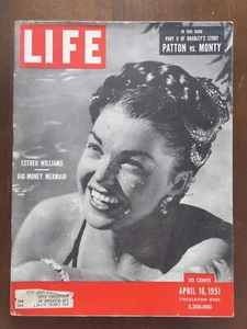 Vtg Life Magazine APRIL 16, 1951 Esther Williams Big-Money Mermaid ACTRESS Ads! - Picture 1 of 2