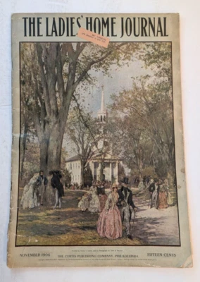 1906 LADIES HOME JOURNAL FASHION MAGAZINE PETER PAN CHRISTMAS GIFTS ADS 100 PGS - Image 1 of 4