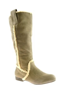 Womens New Block Heel Ladies Knee High Riding Western Zip Up Boots £5 Shoes Size - Picture 1 of 10