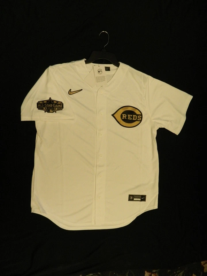 Official Cincinnati Reds 2022 All Star HR Derby Gold Jersey Reg.$140 Medium - Image 1 of 1