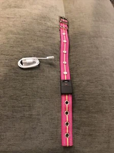 LED Dog Collar, Waterproof USB Rechargeable Light Up Dog Collar Pink - Picture 1 of 7