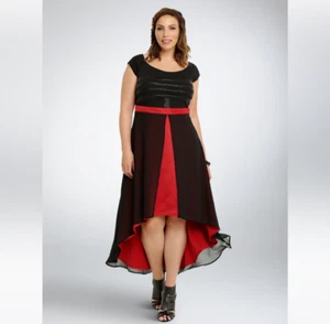 Her Universe XXL Star Wars Kylo Ren High Low Kleid Halloween Neu mit Etikett Hot Topic - Bild 1 von 8