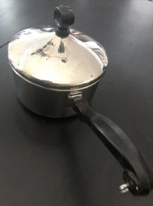 Vintage Farberware 1 Qt Saucepan With Lid Pot Stainless Steel Aluminum Clad USA - Picture 1 of 5