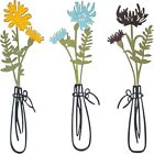 1/3pcs Metal Iron Art Colorful Flower Wall Hanging  Dining Room