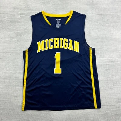 Camiseta deportiva de baloncesto Michigan Wolverines talla juvenil XL 16-18 azul Charles Matthews Foto 1 de 4