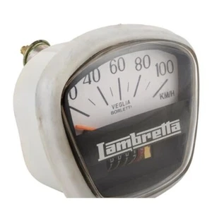 CONTACHILOMETRI LI3 100KMH NERO BIANCO LAMBRETTA LI 3 125 1961-1967 - Picture 1 of 6
