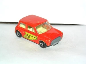 Vintage Matchbox Superfast #29 Racing Mini Cooper **YELLOW LIGHT SPECIAL** - Picture 1 of 3