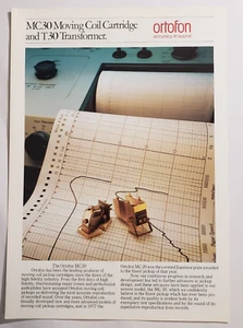 Original Ortofon MC30 Moving Coil Cartridge and T30Transformer Brochure Denmark - Picture 1 of 3
