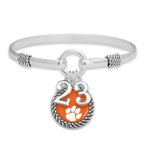 Clemson Tigers Graduation Year 2023 Silver Bracelet Jewelry Licensed CU Cover