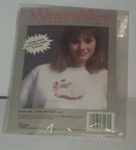 Wearables To Cross Stitch Love Me, Love My Cat 60262 Golden Bee NEW - Picture 1 of 3