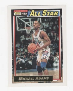 1992-93 TOPPS BASKETBALL GOLD ALL-STAR MICHAEL ADAMS DENVER NUGGETS #114 - Picture 1 of 1