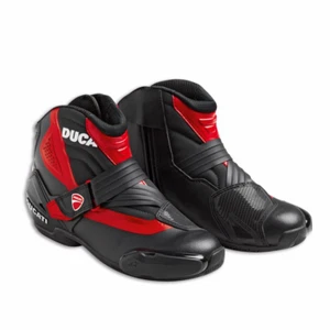 DUCATI Alpinestars THEME C2 halbhoher Stiefel Schuhe Motorrad Shoes schwarz rot - Picture 1 of 1