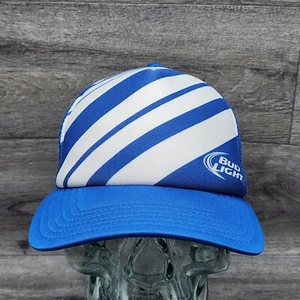 Bud Light Budweiser Anheuser Busch Adjustable Snapback Cap Trucker Hat Mesh Back - Imagen 1 de 8
