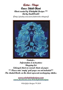 ASTRO - VIRGO ~~ counted cross stitch pattern - Picture 1 of 4