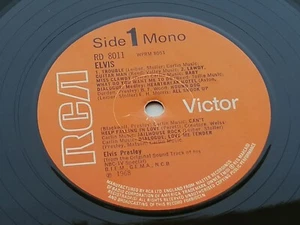 ELVIS PRESLEY 1968 UK LP ELVIS SMALL ORANGE MONO LABEL - Picture 1 of 14