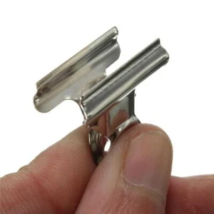 10Stk Edelstahl Silber Bulldog Clips Geld Brief Papierklammer 20m HO G0K3 - Bild 1 von 8