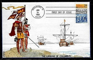2616 29c Stamp (1992) WORLD COLUMBIAN STAMP EXPO HD/HP FDC - C & C CACHET - Picture 1 of 1