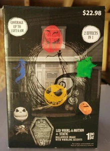 Gemmy Jack Skellington LED Whirl-a-Motion Nightmare Before Christmas Projektor - Bild 1 von 4