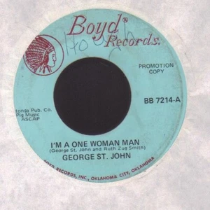 BIG Country Rock Okla City 45/George St John on Boyd : I'm a one woman man - Imagen 1 de 1