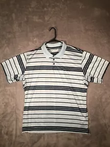 Columbia Sportswear Company Adult Mens XXL 2XL Polo Shirt Striped Blue - Picture 1 of 7