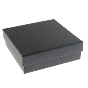Black Jewelry Box - 9cm x 9cm - 1 Piece - TL242 - Picture 1 of 1