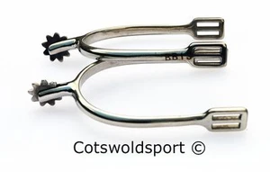 CS Stainless Steel Serrated  Wheel Spurs 35mm - Picture 1 of 1