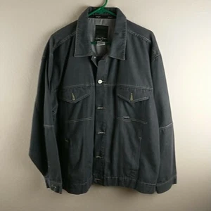 Giacca Jean Sean John Denim Vintage Lavaggio Grigio Indaco Taglia Large Uomo P Diddy - Foto 1 di 4