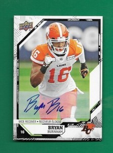 2019 Upper Deck CFL Bryan Burnham Autograph BC Lions All-Star Wide Receiver
