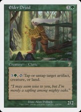 MTG - Elder Druid - Seventh Edition - X1 - (LP) - FREE SHIPPING