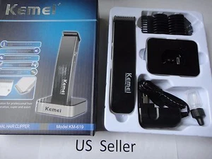 Rechargeable Electric Shaving Machine Razor Beard Hair Cut Clipper Trimmer Blac  - Picture 1 of 8