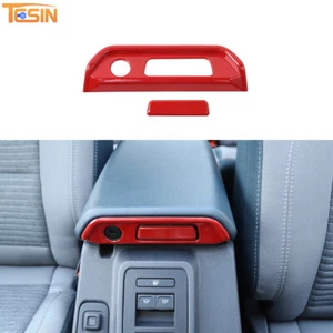 Reposabrazos central rojo caja interruptor manija decoración cubierta moldura para Ford Bronco 2021+ - Imagen 1 de 12