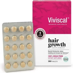 ViviscaI Hair Growth Supplement for Women 180 Tablets - 3 Month Supply - Picture 1 of 5