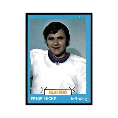 Ernie Hicke 1973 Topps #18 New York Islanders Hockey Card VG - Image 1 of 3