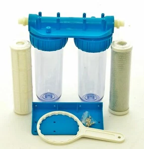Filtre À Eau 2 Étapes Filtre De Maison Carbone Pompe Filtre Préfiltre 1/2 - Imagen 1 de 1