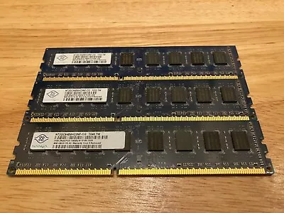 NANYA 6GB Kit (3x2GB) PC3-10600U DDR3 Non-ECC DIMM RAM - Image 1 of 4