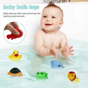 13pcs Child Dabbling Toys Cartoon Baby Splash Toys Funny Gift Bathtub Water Toys - Picture 1 of 10