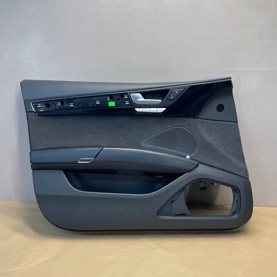 AUDI A8 L D4 2011-2017 PANEL DE PUERTA INTERIOR DELANTERO IZQUIERDO OEM Alcantara negro Foto 1 de 4