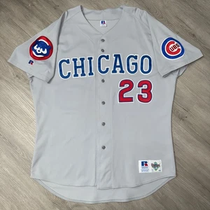 RYNE SANDBERG 1993 Chicago Cubs Authentic Jersey 48 XL Russell Athletic Vintage - Picture 1 of 10