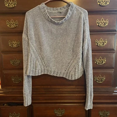 Charlotte Russe женщин средний свитер светло-синий мягкий вязаный - Изображение 1 из 4