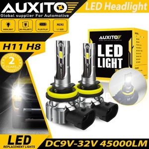 2/6/8x H11 LED Headlight Super Bright Bulbs Kit 6000K White 48000LM Hi/Low Beam - Picture 1 of 18