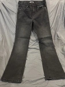 Jeans rectos cintura ajustable negros calce regular azul marino antiguo para niños talla 16 - Imagen 1 de 3