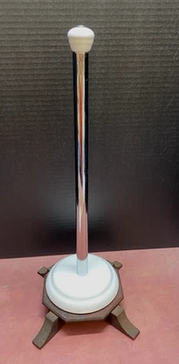 Soporte toallero de papel de 16" de cerámica y metal cromado Foto 1 de 4