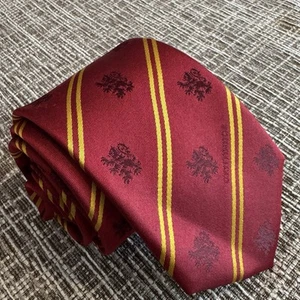 Harry Potter Gryffindor Herren Seidenkrawatte rot gold Repp Streifen - Bild 1 von 9