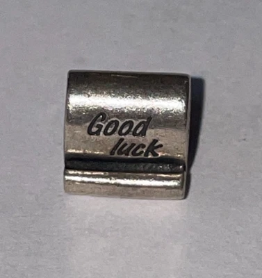 Pandora Charm- Silber-Schriftrolle-Glücksbringer - Bild 1 von 3