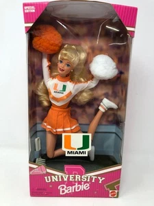 University of Miami Special Edition Cheerleader Barbie Doll - Picture 1 of 6